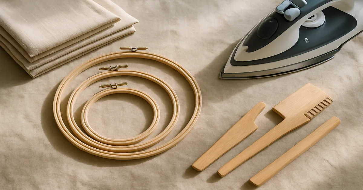 How to Straighten Fabric & Which Hoop to Use